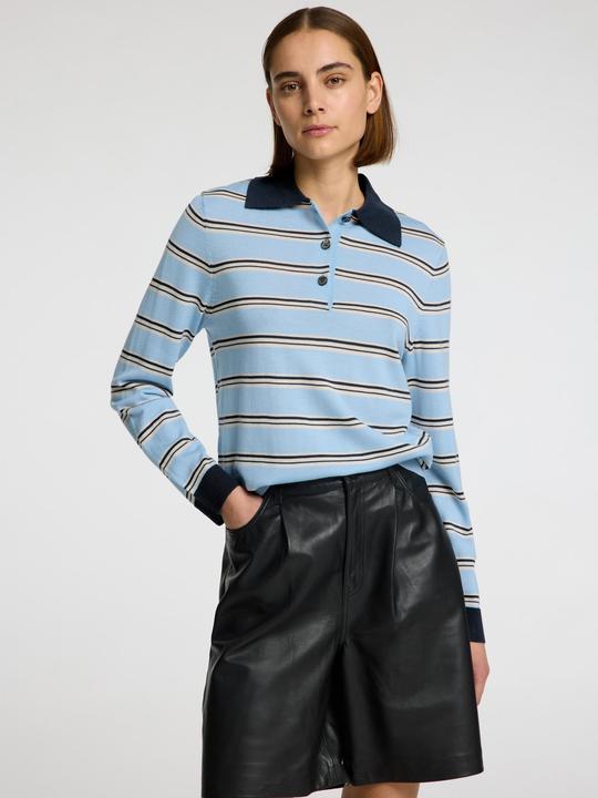 Produktbild Selected Femme 100% Merinowoll Langarm-Poloshirt (L)