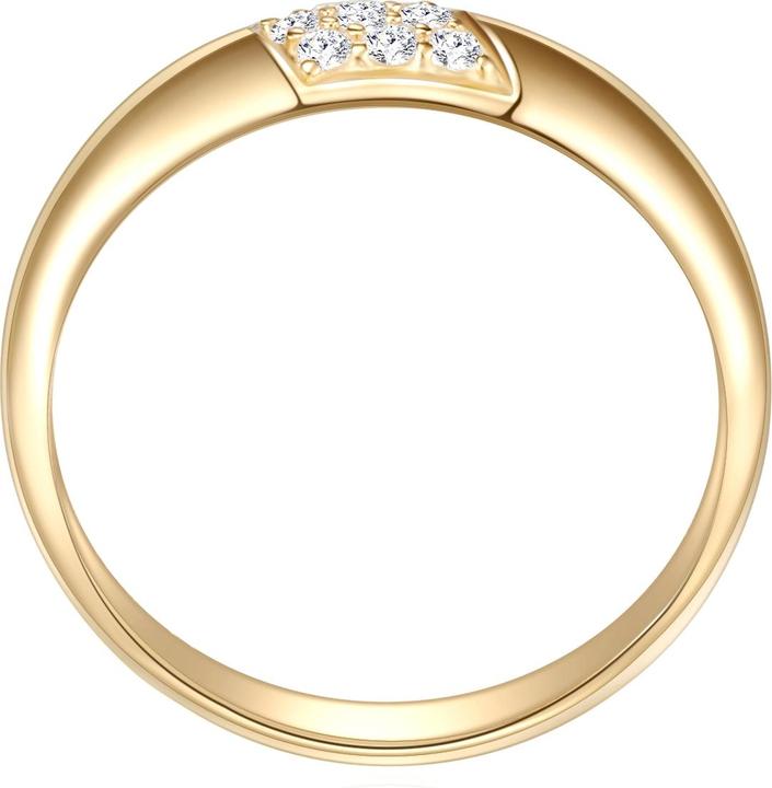 Produktbild Rafaela Donata Damen Sterling Silber Zirkonia gelbgold - 11404 (56, 925 Silber)