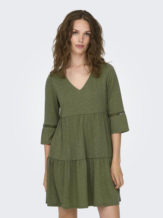 Actual product image JdY Loose cut V-neck short dress Lace dress (S)