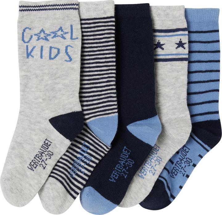 Produktbild Vertbaudet 5er-Pack Jungen Socken COOL KIDS (5er Pack, 35, 38)