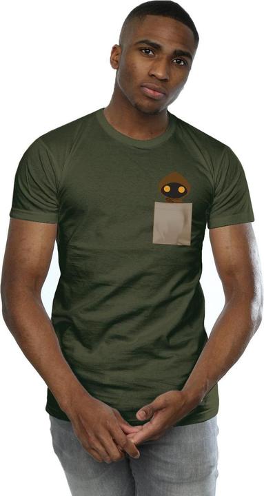 Actual product image Star Wars Mens Jawa Pocket Print T-Shirt (4XL)