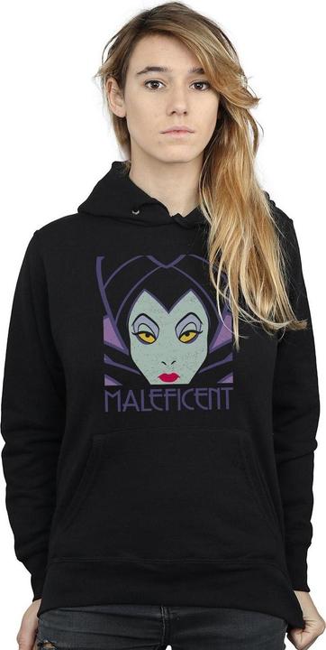 Immagine prodotto Disney Maleficent Cropped Head Felpa con Cappuccio Donna (S)
