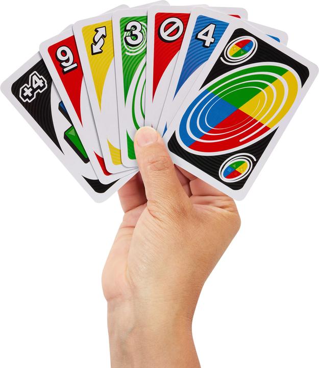 Actual product image Mattel Games UNO Spin (German)