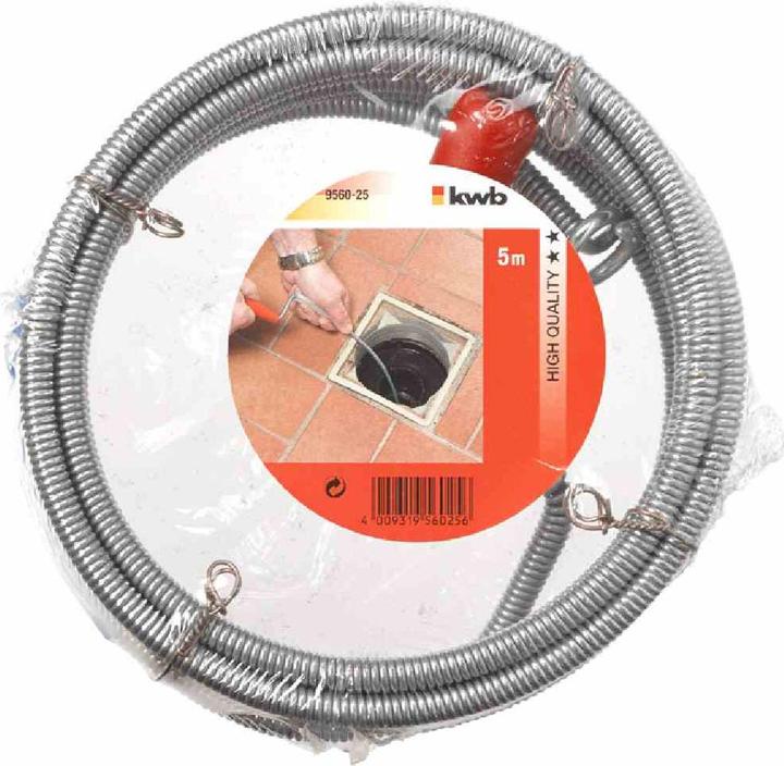 Produktbild kwb Rohrreinigungsspirale, 5 m, 9560-25 (1 Stk.)