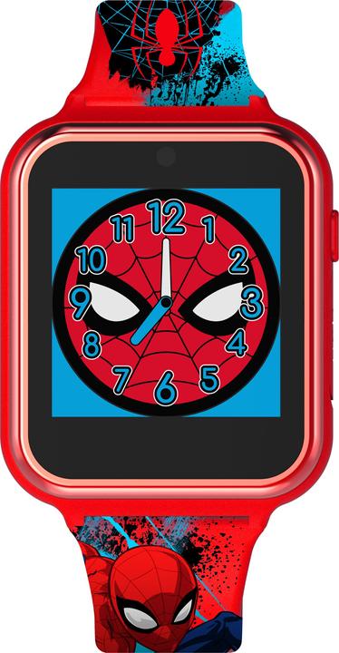 Accutime Kids Smart Watch Spider-Man (rood): Selfie camera, foto & video, stopwatch, 6 spelletjes, 3... (40 mm)
