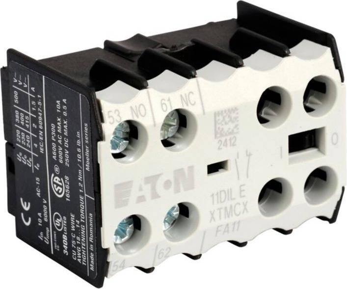 Actual product image Eaton Auxiliary contact block 1 NO contact 1 NC contact