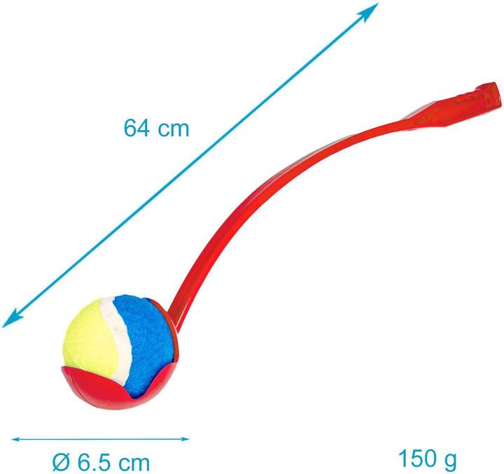 Actual product image Intirilife Dog Ball Slinger Ball Throwing Stick (Ball toy dog)