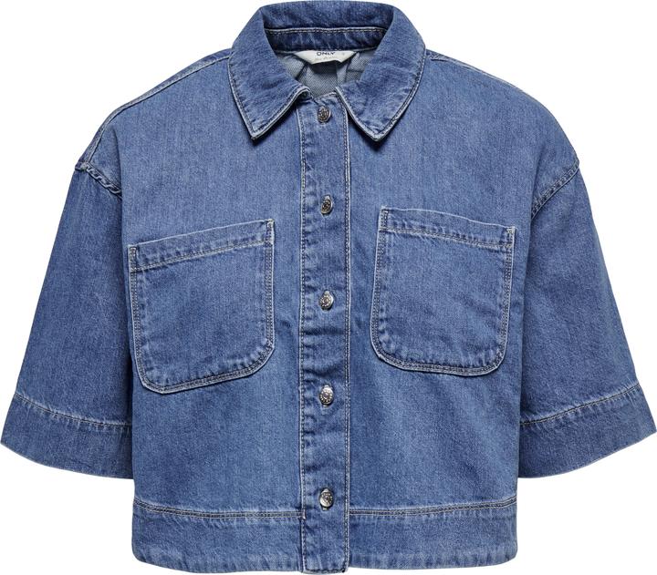 Only Cropped Fit Jeanshemd