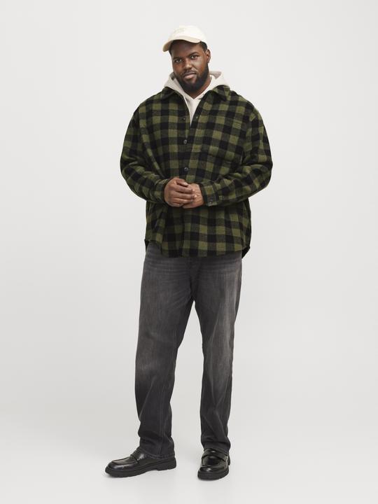Actual product image Jack & Jones Plus loose fit overshirt Overshirt (6XL)