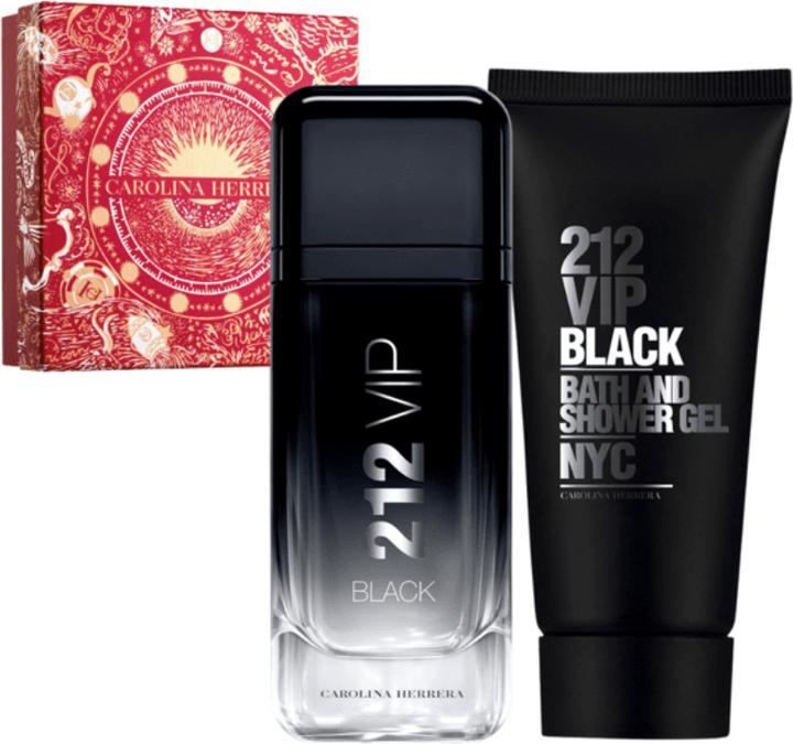 Carolina Herrera 212 Vip Black Set (M) EDP 100ml + SG 100ml (Eau de Parfum)