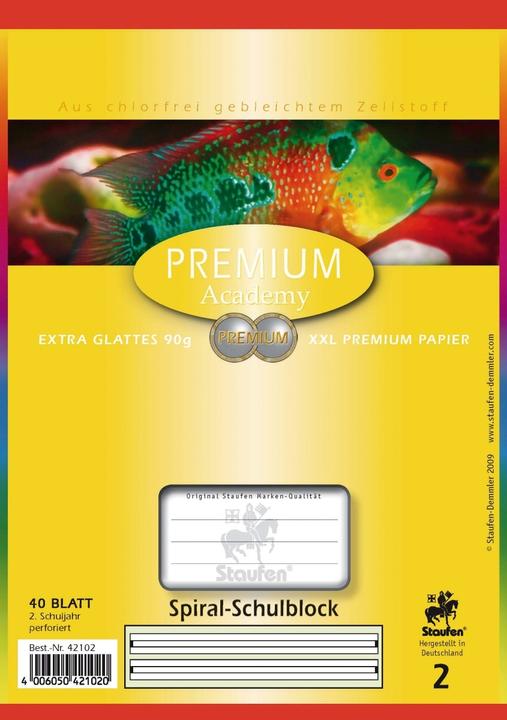Produktbild Staufen Spiralblock A5 40BL Lin.2 grau (A5, Liniert, Harter Einband)