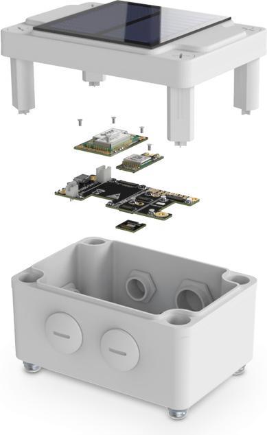 Actual product image RAK Wireless WisBlock Kit2 LoRa GPS Tracker with Solar Panel