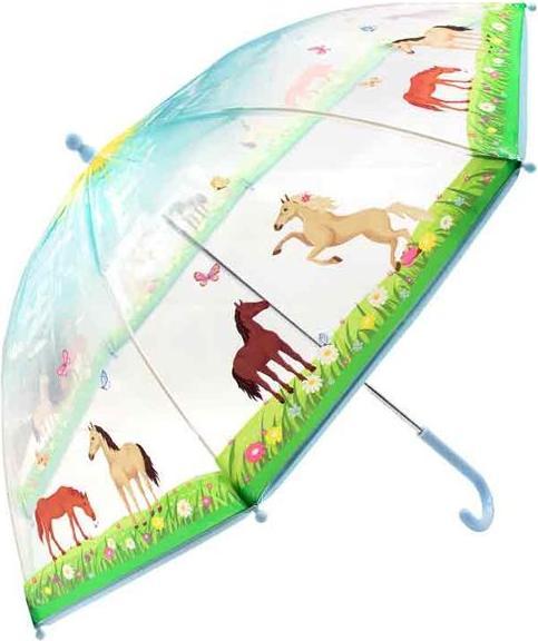 Produktbild BB Klostermannn Kinderschirm Pferdewiese transparent