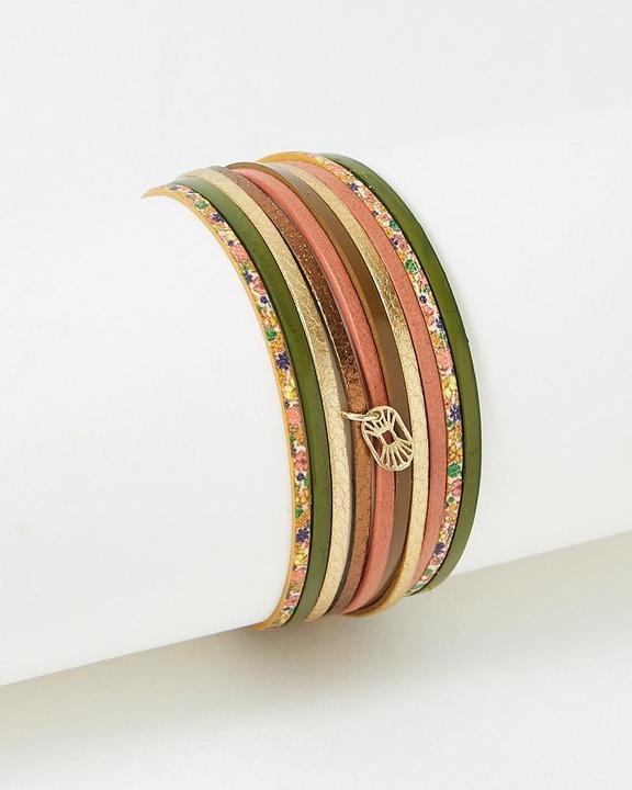 Immagine prodotto Flowers Forzoé Bracciale Malicieux - Piastra In Ottone - Vera Pelle (Piastra in ottone)