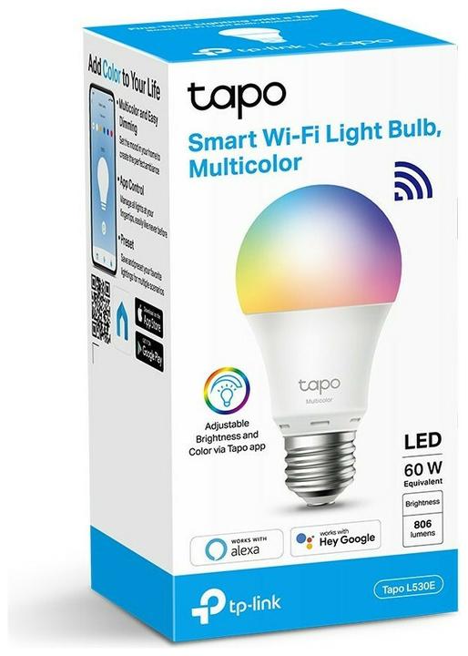 Actual product image TP-Link Tapo L530E (1-pack) (E27, 8.70 W, 806 lm, 1 x, F)