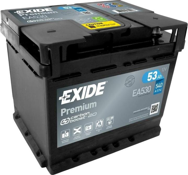 Actual product image Exide EA530 (12 V, 53 Ah, 540 A)