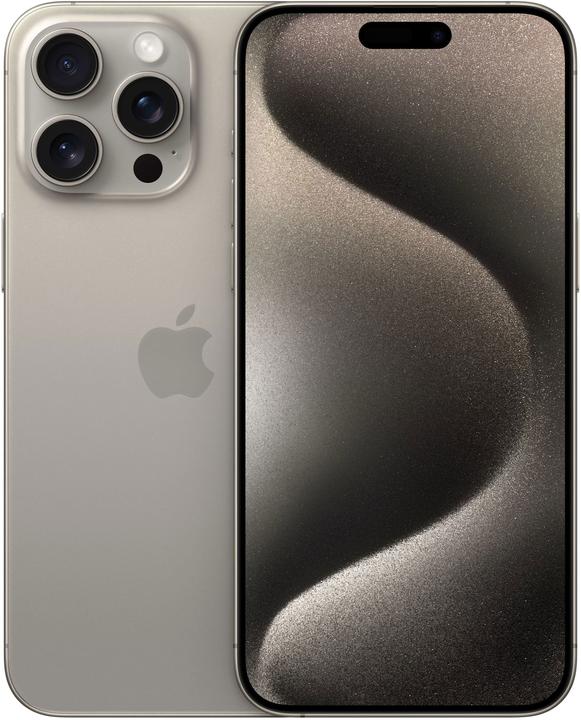 Produktbild Apple iPhone 15 Pro Max (1000 GB, Natural Titanium, 6.70", SIM + eSIM, 48 Mpx, 5G)