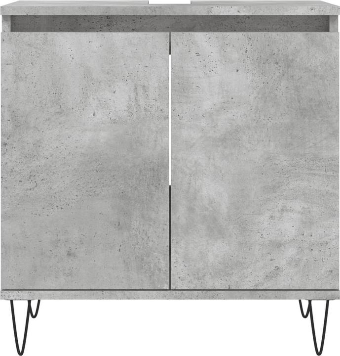 Actual product image VidaXL Badschrank Betongrau 58 x 33 x 60 cm Holzwerkstoff (58 x 33 x 60 cm)