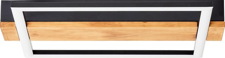 Produktbild Brilliant Loneos LED Deckenleuchte 35x30cm schwarz/holz (2700 lm)
