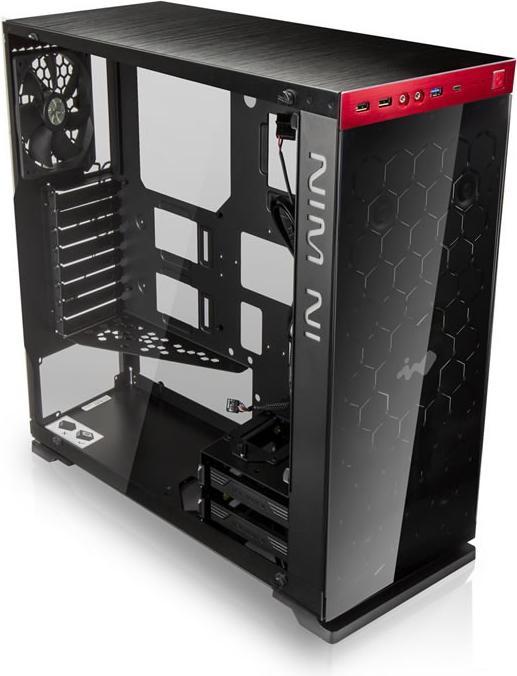 Produktbild In Win 805 rot/schwarz (ATX, mATX, Mini-ITX)