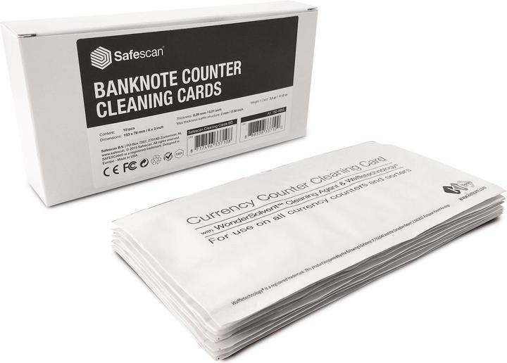 Produktbild Safescan Reinigungskarten für Banknotenzähler (Geldscheinzähler)