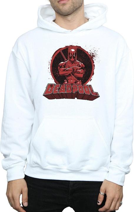 Produktbild Deadpool Crossed Arms Logo Kapuzenpullover (M)