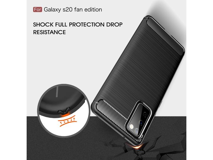 Produktbild Screenguard Carbon Brushed Soft TPU Case (Samsung Galaxy S20 FE)