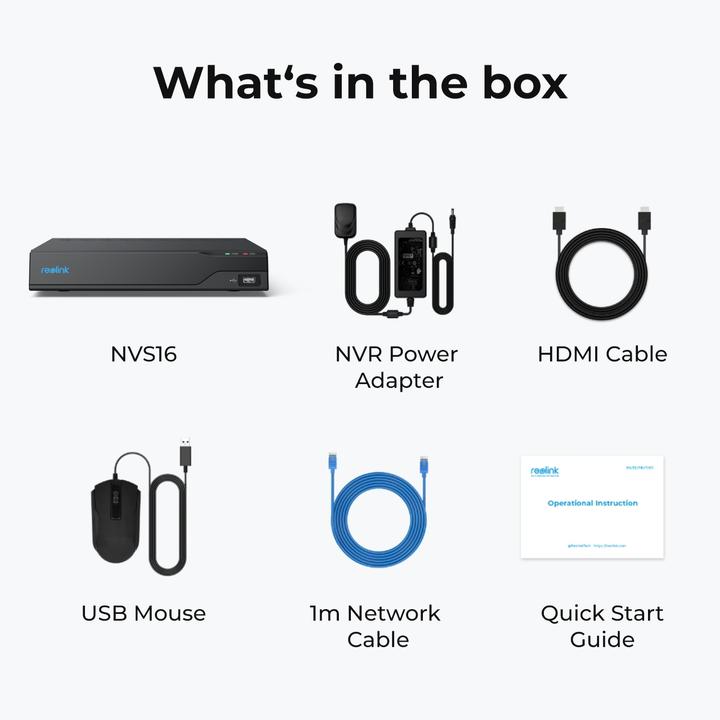 Productafbeelding Reolink NVS16 (Netwerk Video Recorder (NVR))