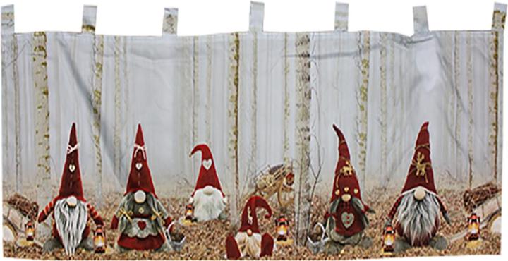 Actual product image Inda-Exclusiv LED window curtain Christmas illuminated X-Mas 45x120cm