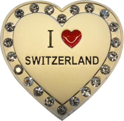 Actual product image Sellmer Magnet Switzerland I love Switzerland