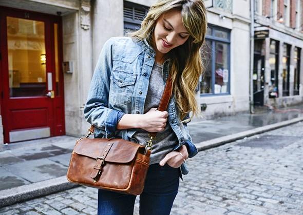 Produktbild ONA Bowery Cognac (Kamera Schultertasche)