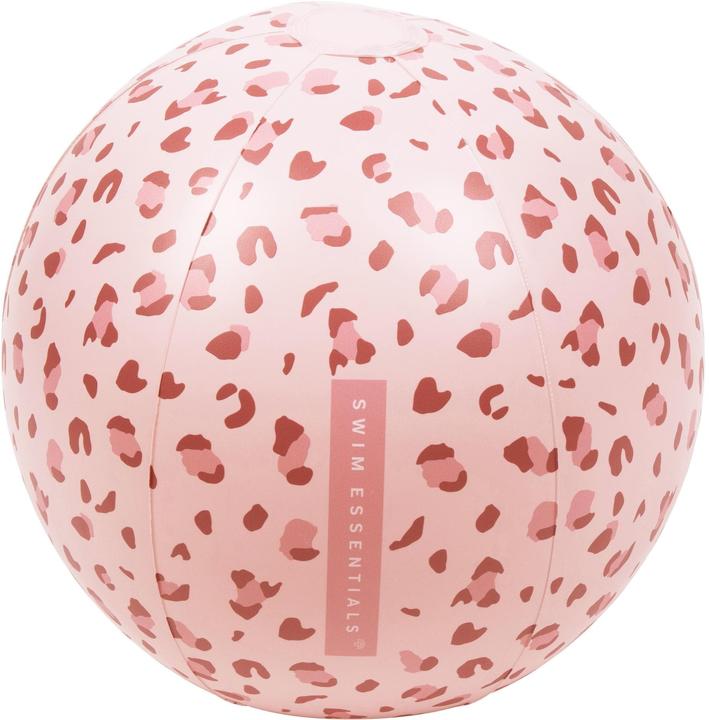 Actual product image Swim Essentials Beach Ball Old Pink Leopard