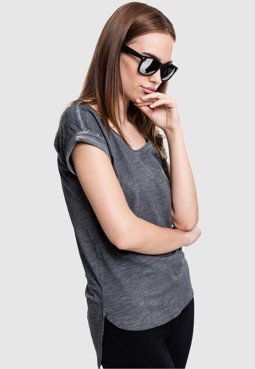 Actual product image Urban Classics Ladies Long Back Shaped Spray Dye Tee (XS)