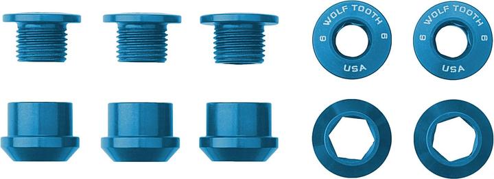 Produktbild Wolf Tooth Kettenblattschrauben-Set 5-Arm 6 mm (1)