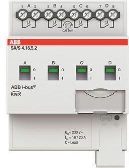 Produktbild ABB Schaltaktor 4fach, 16A, C-Last SA/S4.16.5.2 (Schaltaktor)