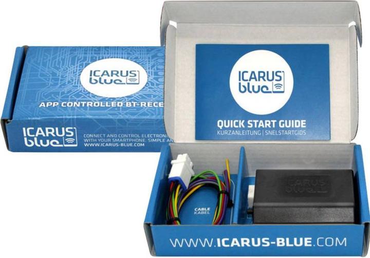 Actual product image Icarus Blue AppbasiertetoothRemotecontrol