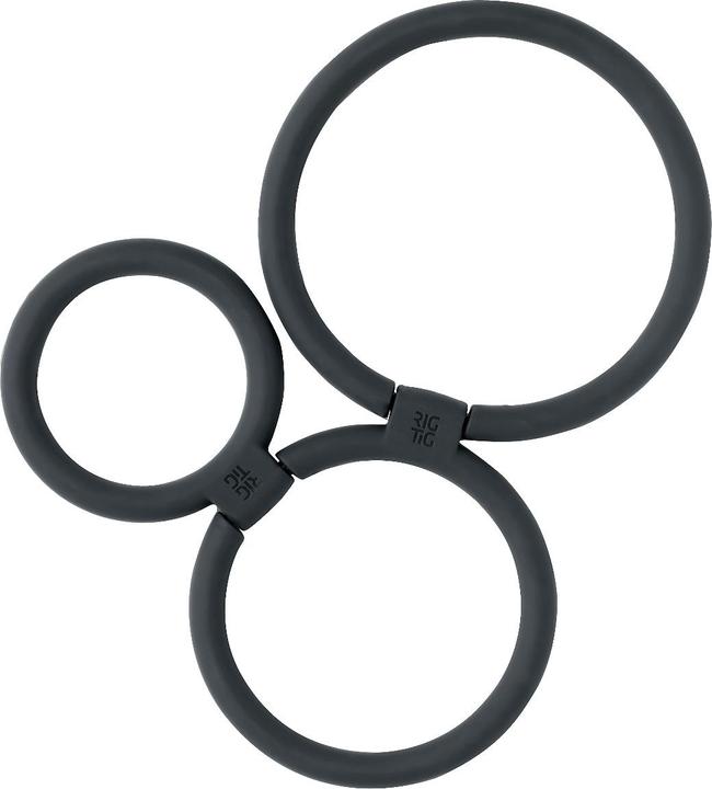 Actual product image Rig-Tig by Stelton CIRCLES trivet - black (6 x)