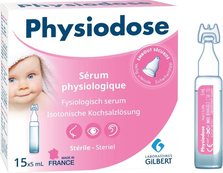 Physiodose Physiologische Kochsalzlösung (15 Stück)
