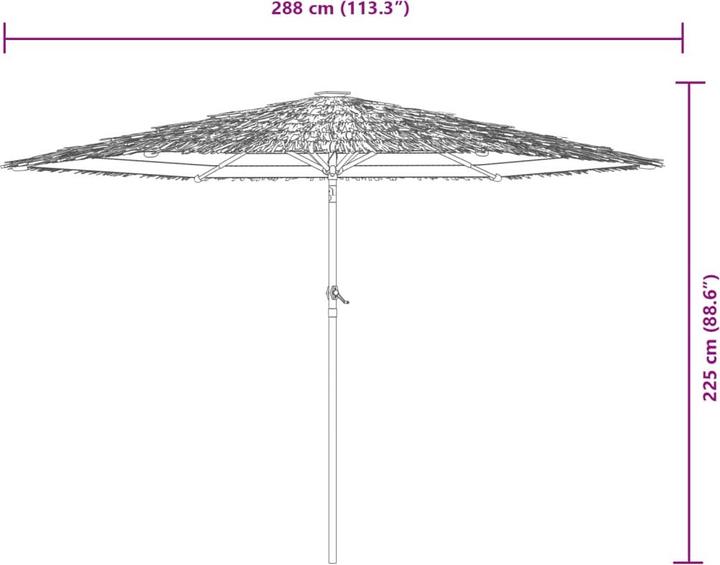Immagine prodotto VidaXL Ombrellone con albero (2.88 m)
