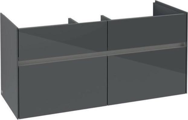 Actual product image Villeroy & Boch V&B Vanity unit COLLARO 1154x546x444mm w LED Bel Glossy Grey (115.5 x 44.5 x 54.5 cm)