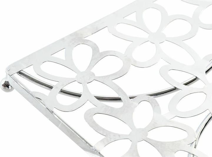 Immagine prodotto DKD Home Decor Untersetzer Silberfarben Metall Kunststoff 18 x 18 x 1,5 cm