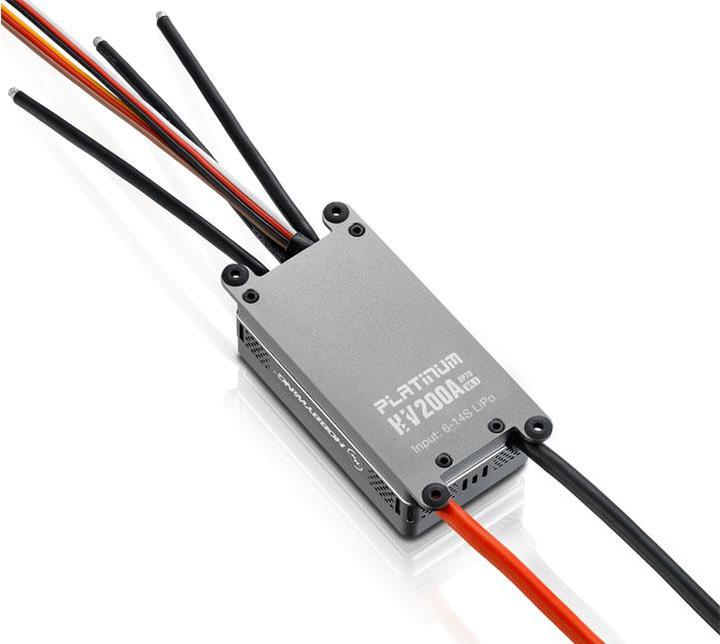 Actual product image Hobbywing Platinum Pro 200A HV 6-14s OPTO