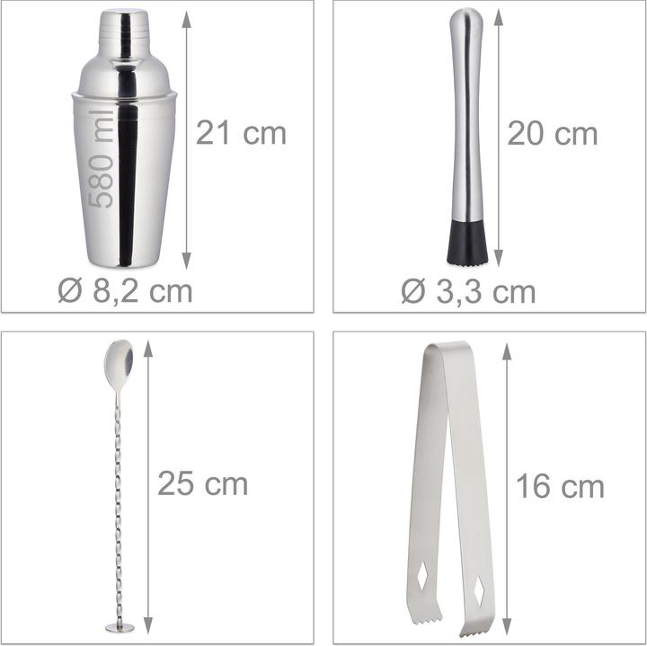 Produktbild Relaxdays Cocktailset (Cocktail Set)