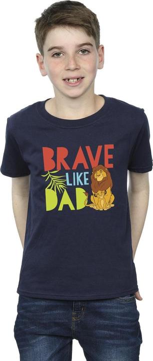 Actual product image Disney Boys The Lion King Brave Like Dad T-Shirt (128)