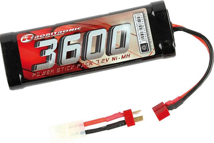 Immagine prodotto Robitronic batteria ni-mh 7.2volt 3600mah stick pack (7.20 V, 3600 mAh)