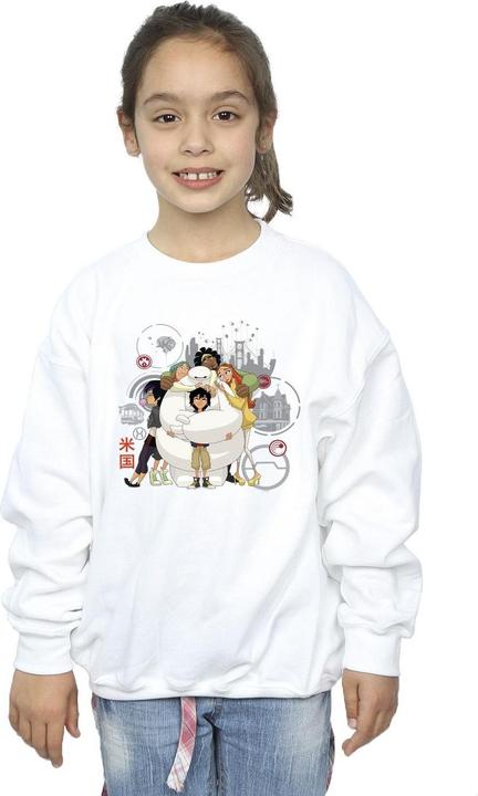 Produktbild Disney Big Hero 6 Baymax Group Hug Sweatshirt Mädchen (152, 158)