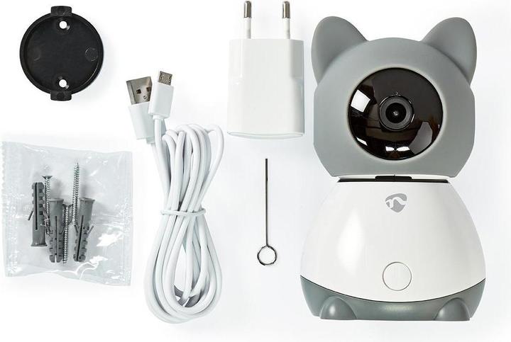 Actual product image Nedis WLAN Smart IP Camera WIFICI30CGY (1920 x 1080 Pixels)