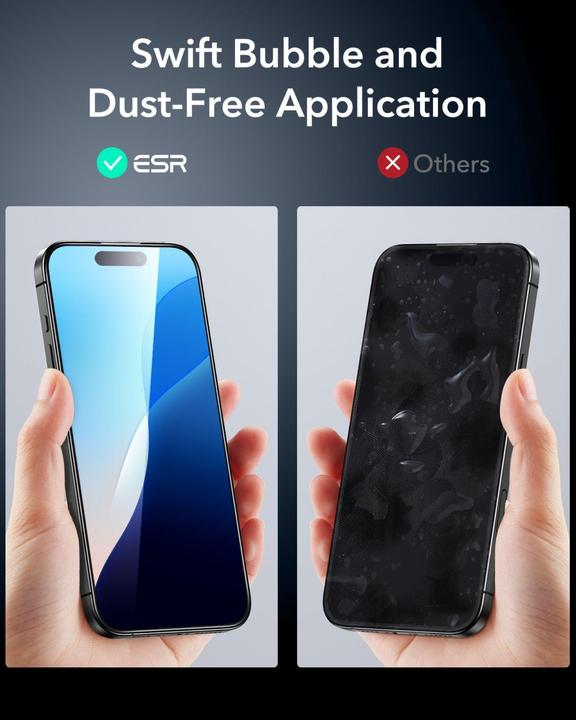 Produktbild ESR Armorite Displayschutz (1 Stück, Apple iPhone 16 Plus)
