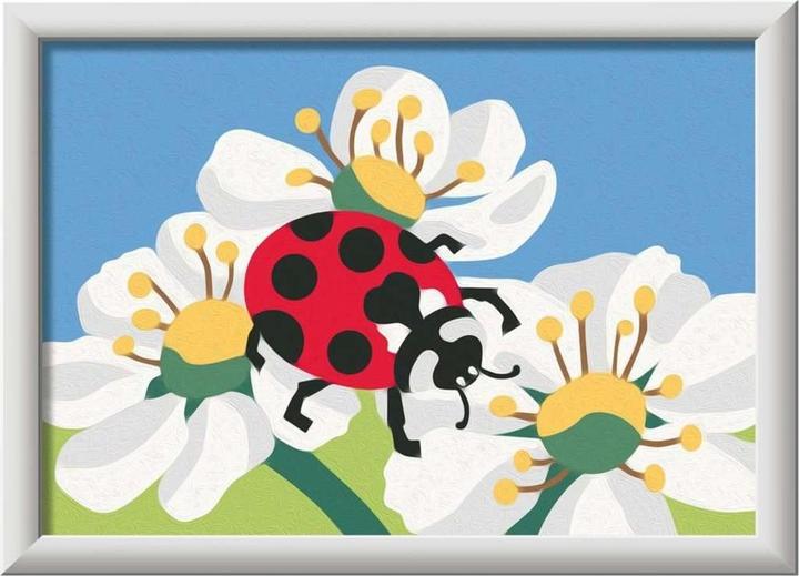 Image du produit Ravensburger CreArt - Peinture par numéro - Ladybug with flowers