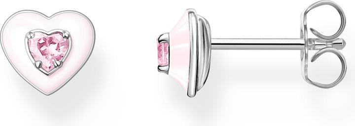 Immagine prodotto Thomas Sabo Orecchini con cuore e pietra rosa in argento (Argento 925)